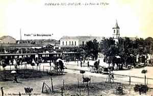 Hammam-Bou-Hadjar - Place de l'Eglise avec le Bouyouyou